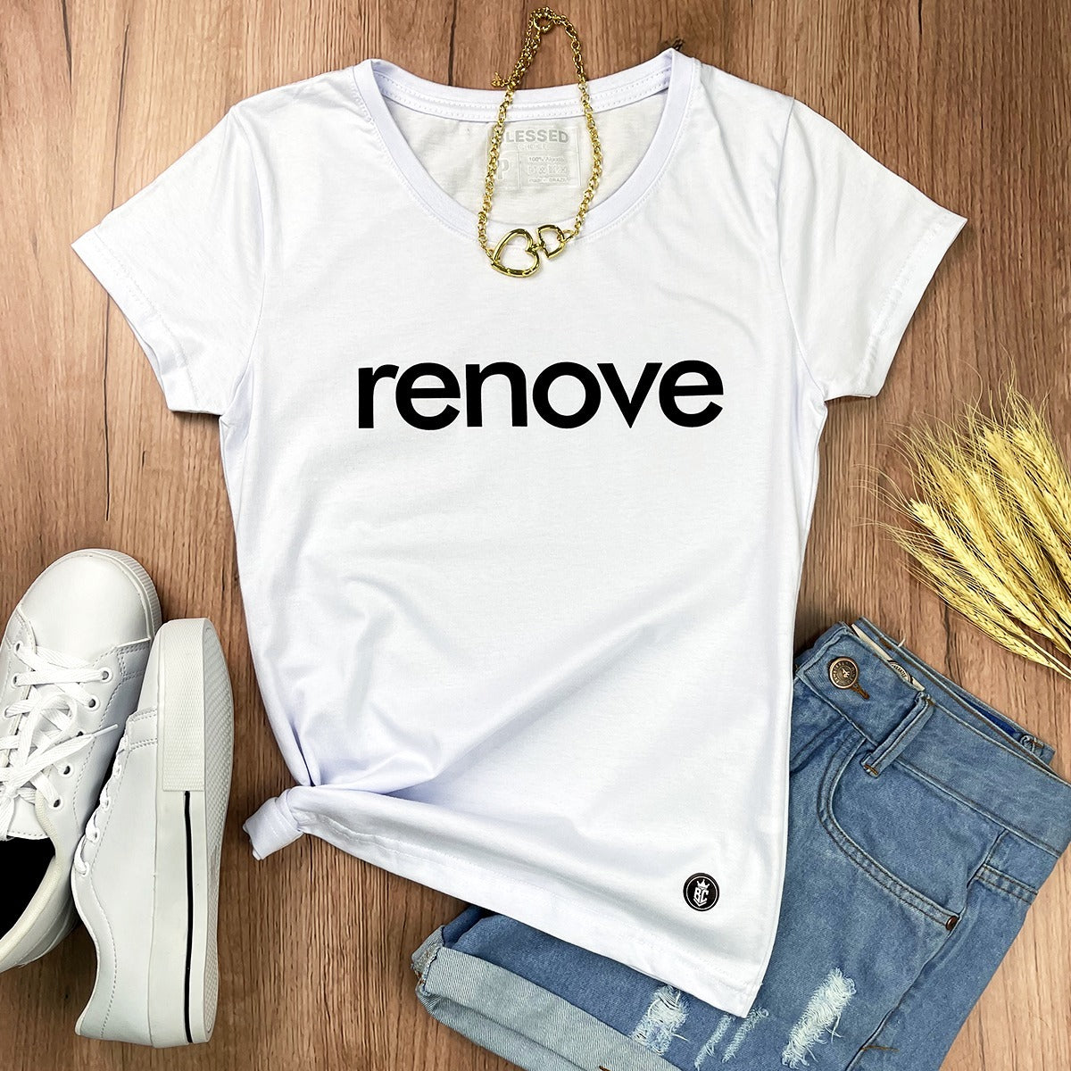 Camiseta Feminina Branca Renove