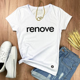 Camiseta Feminina Branca Renove