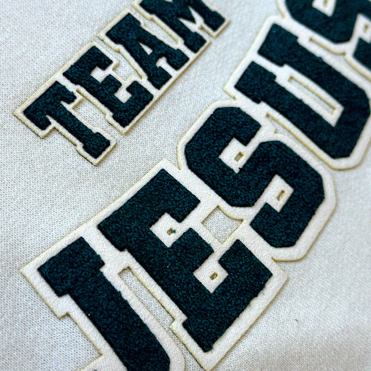 Moletom Off White Team Jesus Veludo