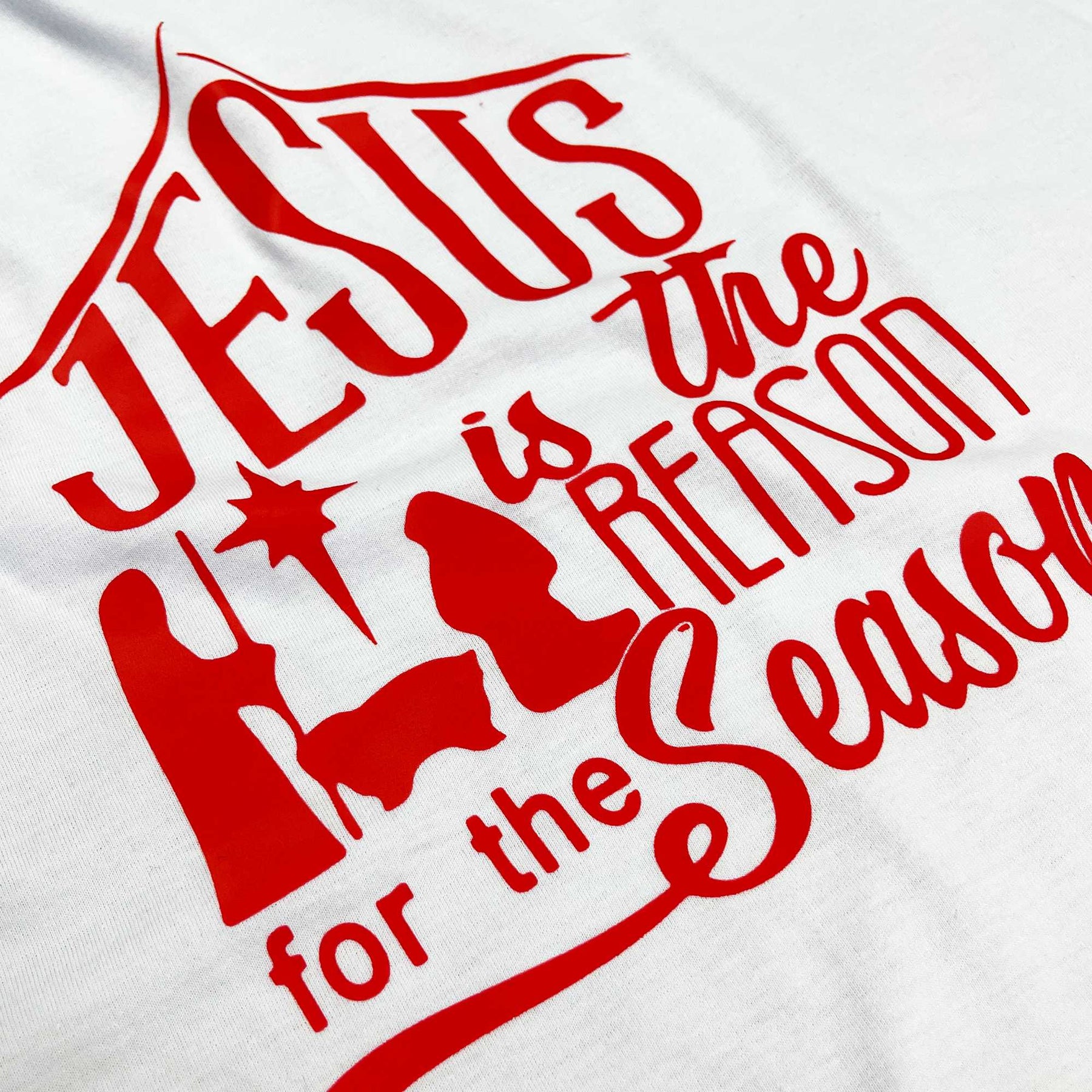 Camiseta Masculina Branca Jesus Is The Reason For The Casa