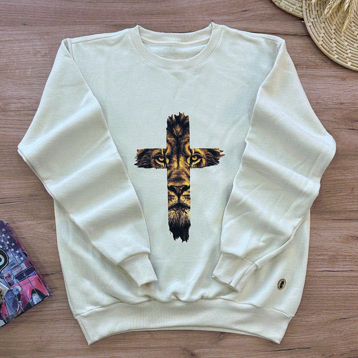 Moletom Off White Cruz Leão Dourado