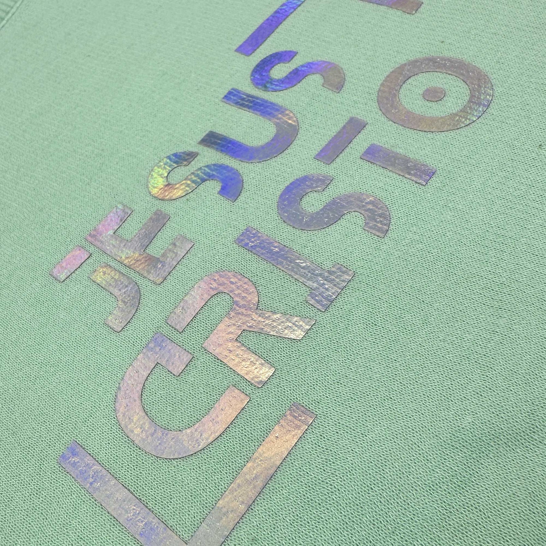 Moletom Menta Jesus Cristo Holográfico