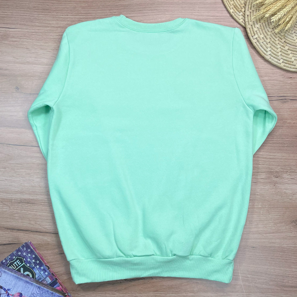 Moletom Verde Menta Aplique Faith