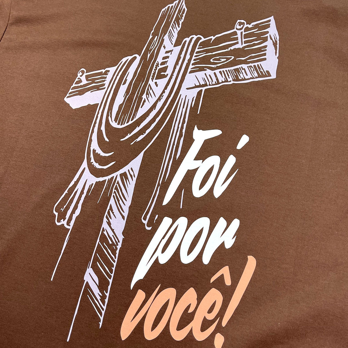 Oversized Marrom Full Cruz Foi Por Você!
