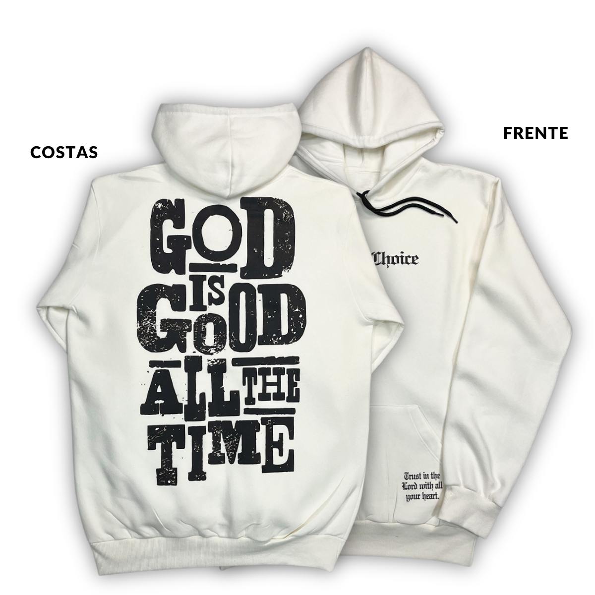 Moletom Canguru Com Capuz Off White God Is Good All The Time