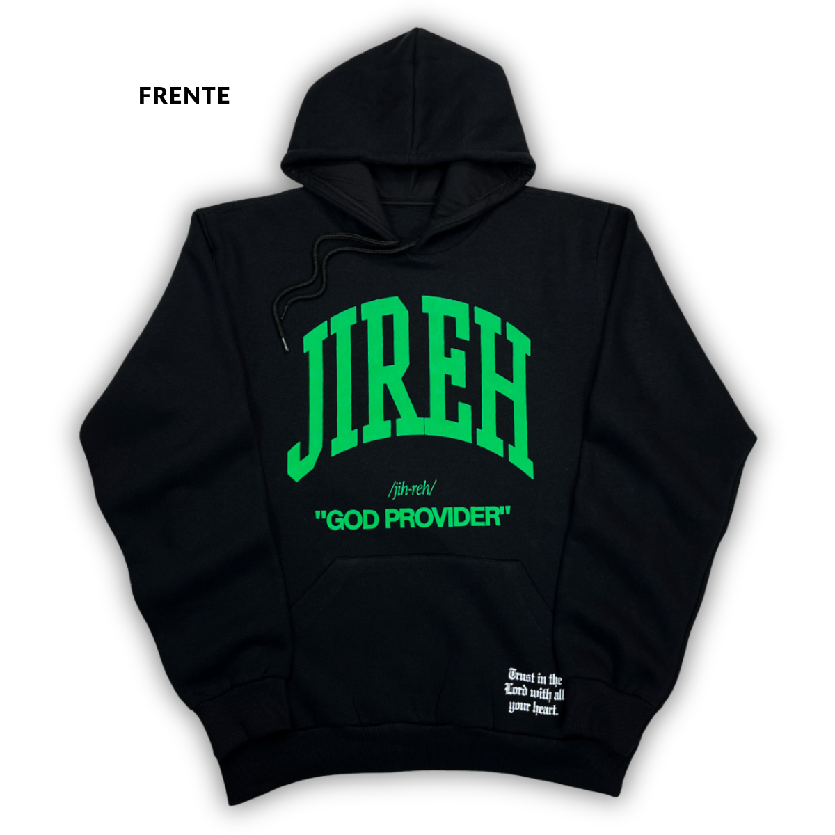 Moletom Canguru Com Capuz Preto Jireh