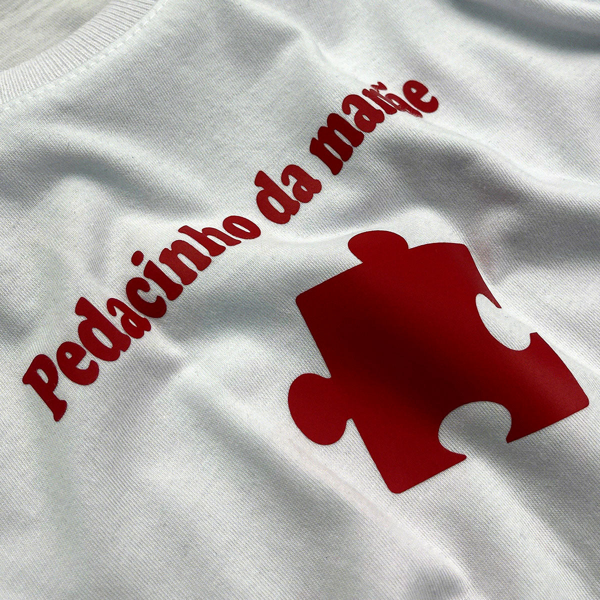 T-Shirt Infantil Branca Pedacinho da Mamãe
