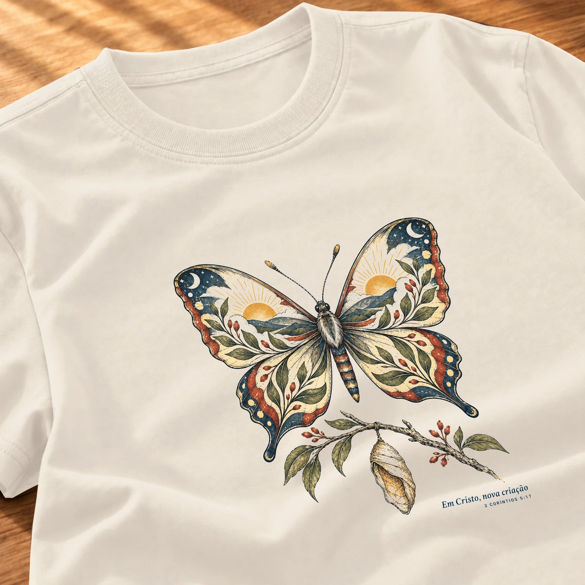 Camiseta Feminina Off White Em Cristo, nova criação