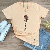 Camiseta Feminina Salmão Mãe Flor
