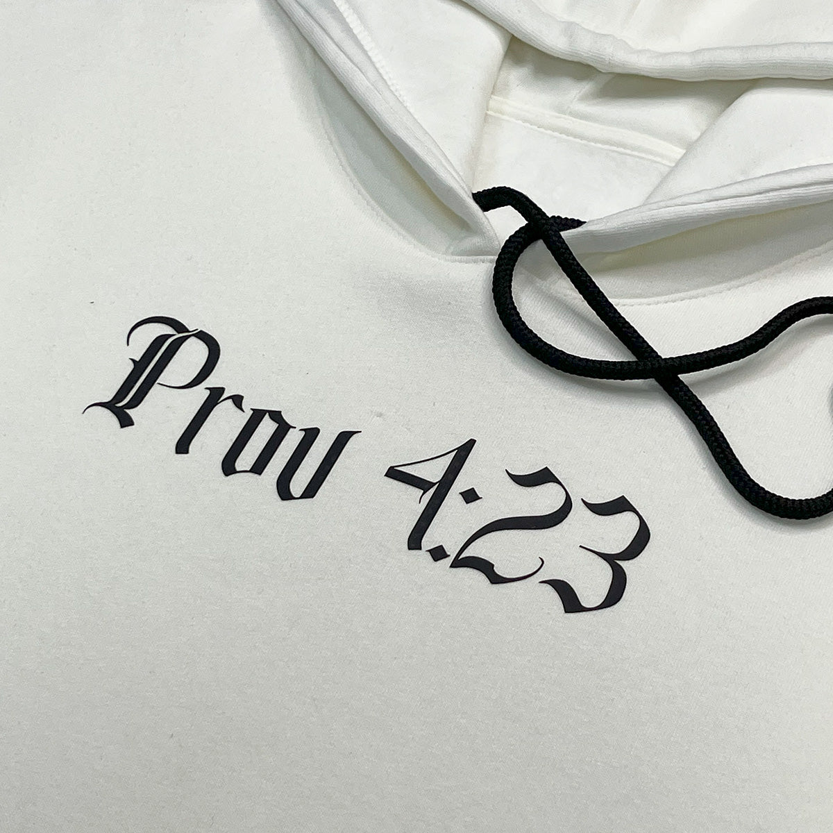 Moletom Canguru Com Capuz Off White Guarda Teu Coração Prov 4:23