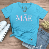 Camiseta Feminina Turquesa Mãe Puro Amor