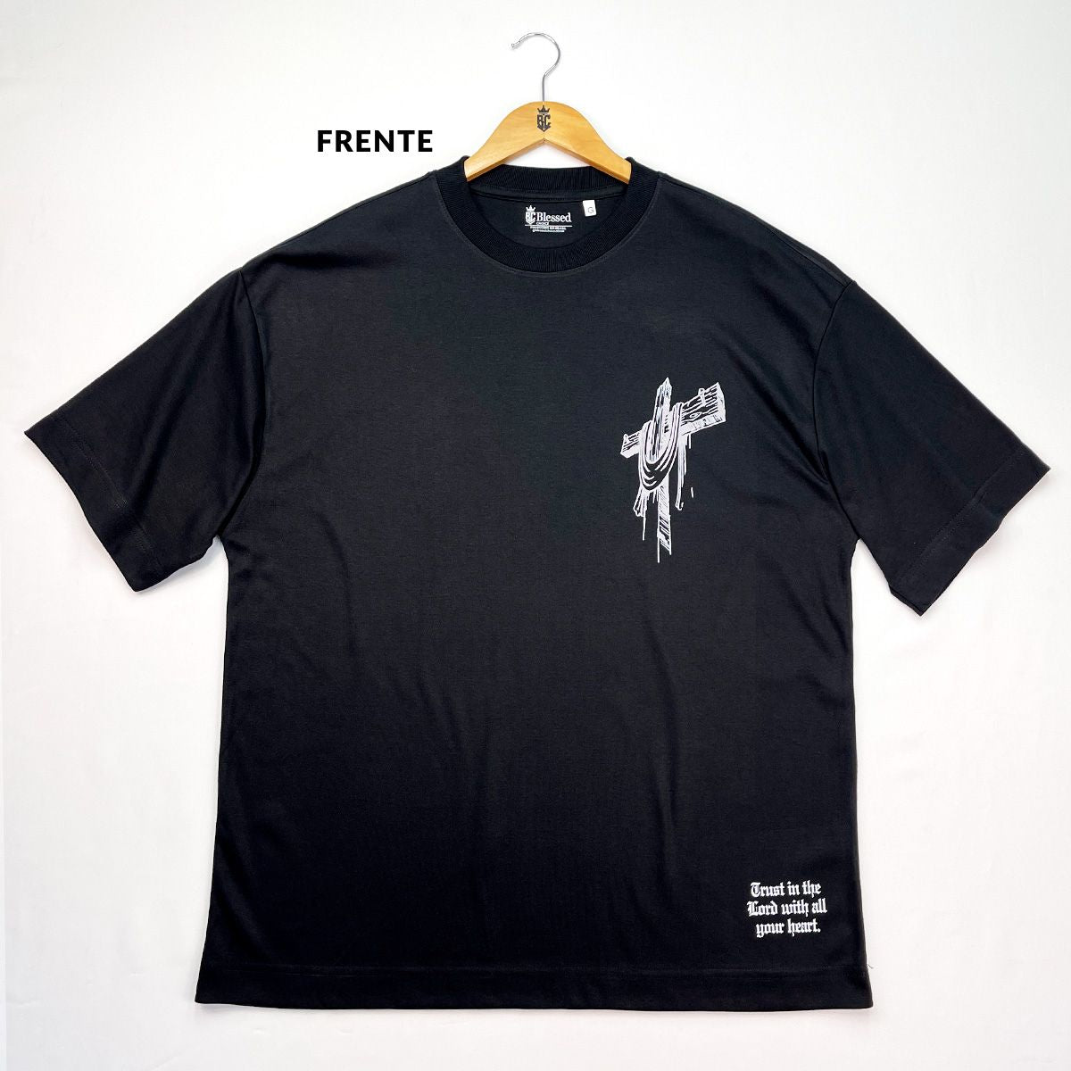Oversized Preta Full Cruz Foi Por Você!