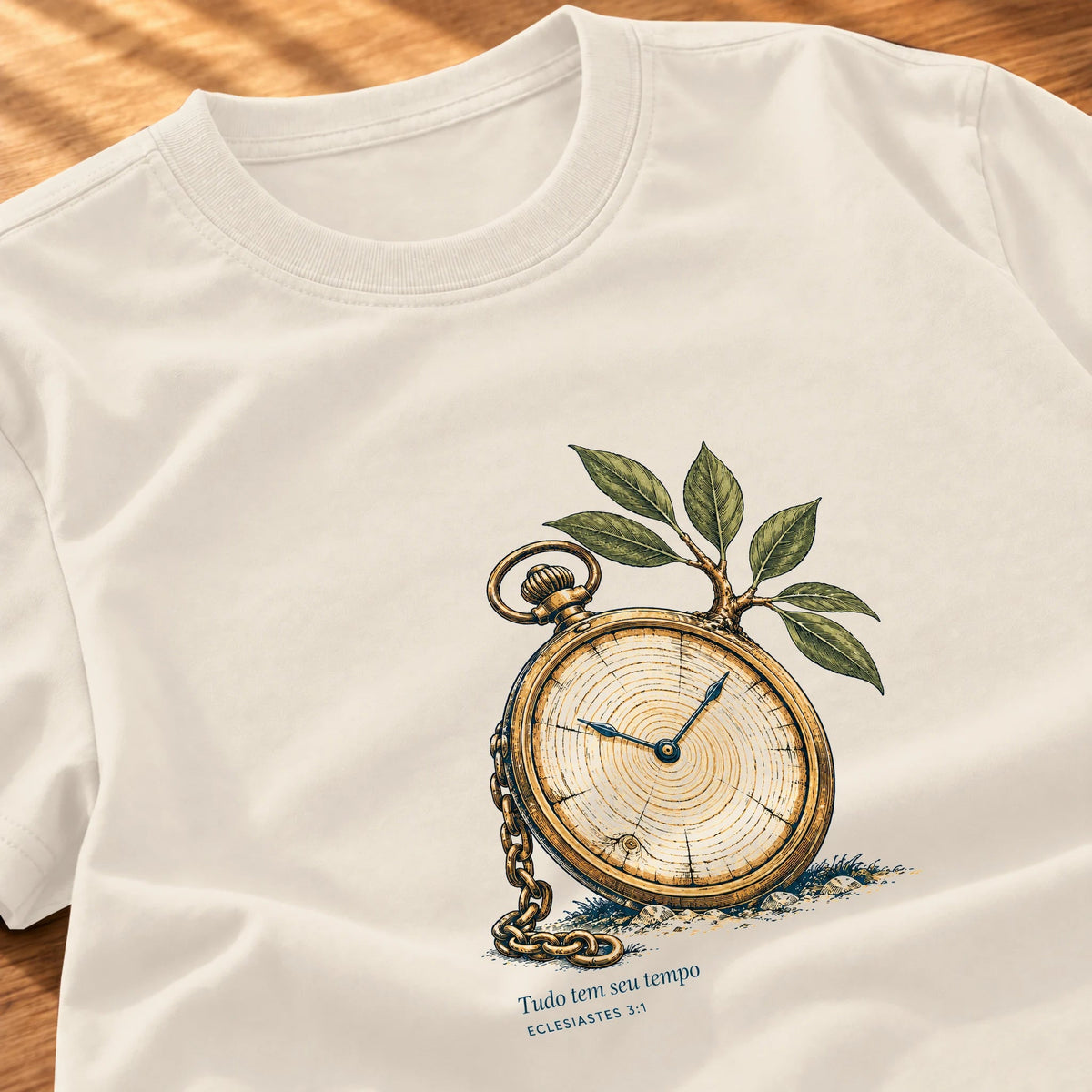 Camiseta Feminina Off White Tudo tem seu tempo