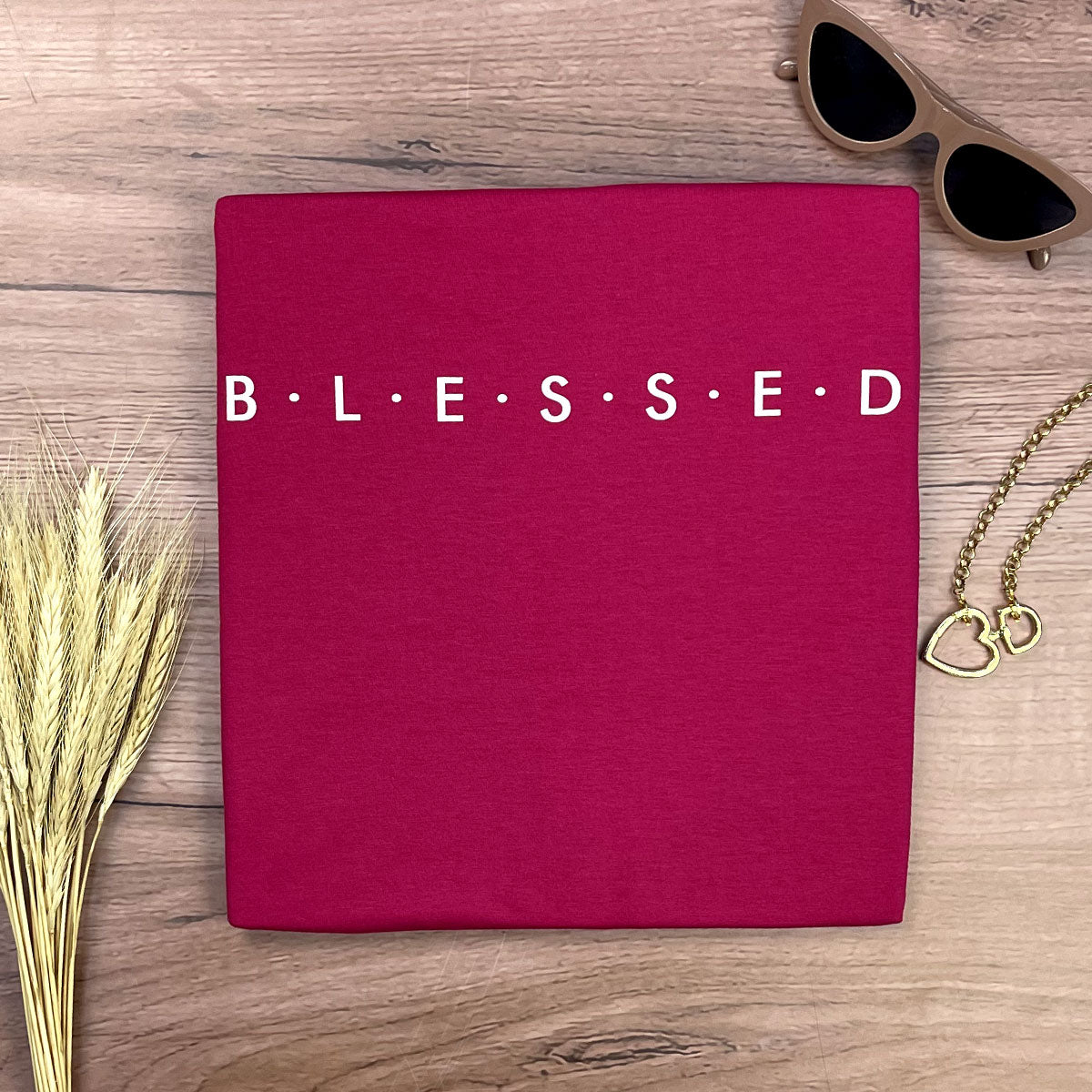 Camiseta Feminina Pink B.L.E.S.S.E.D