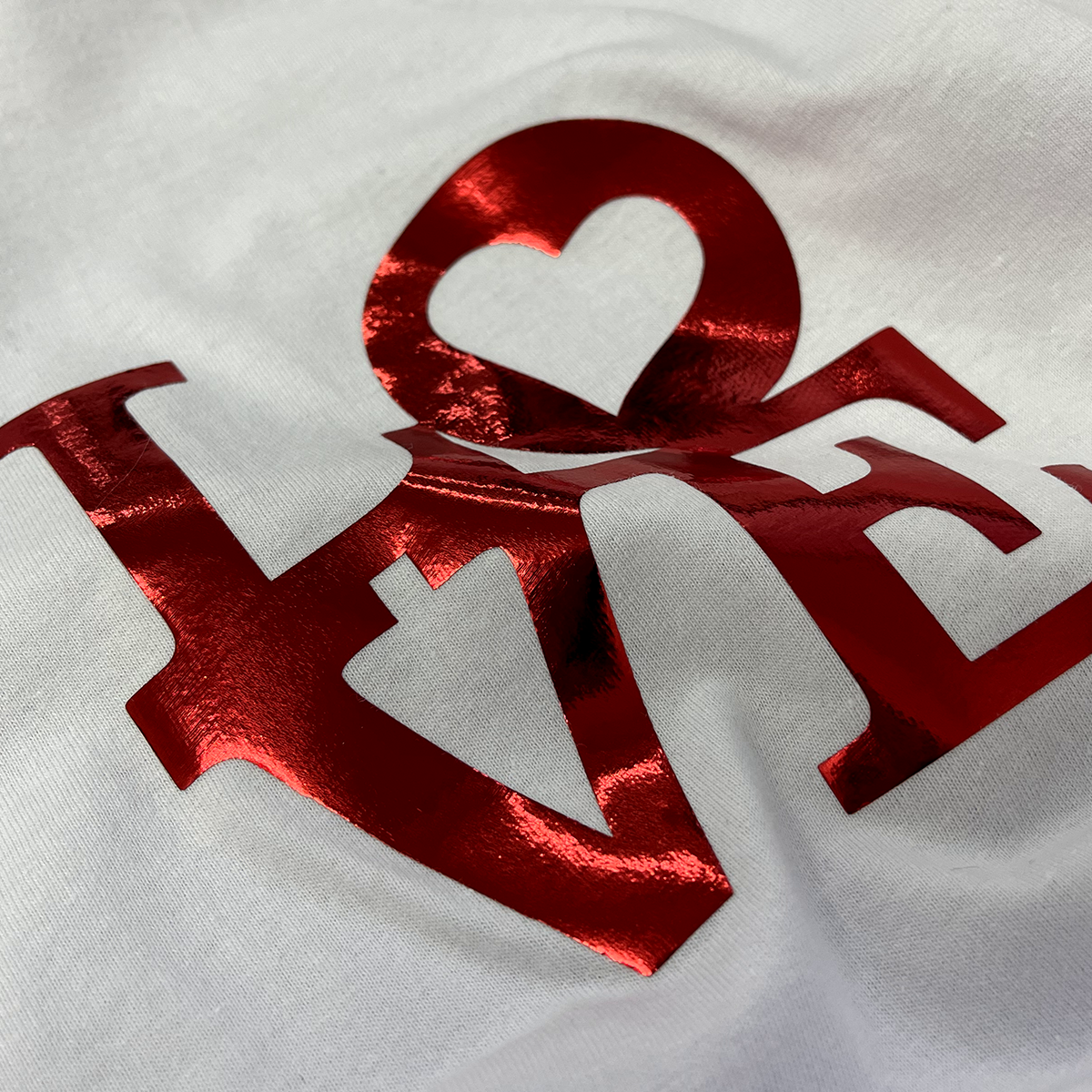 Camiseta Feminina Branca Love