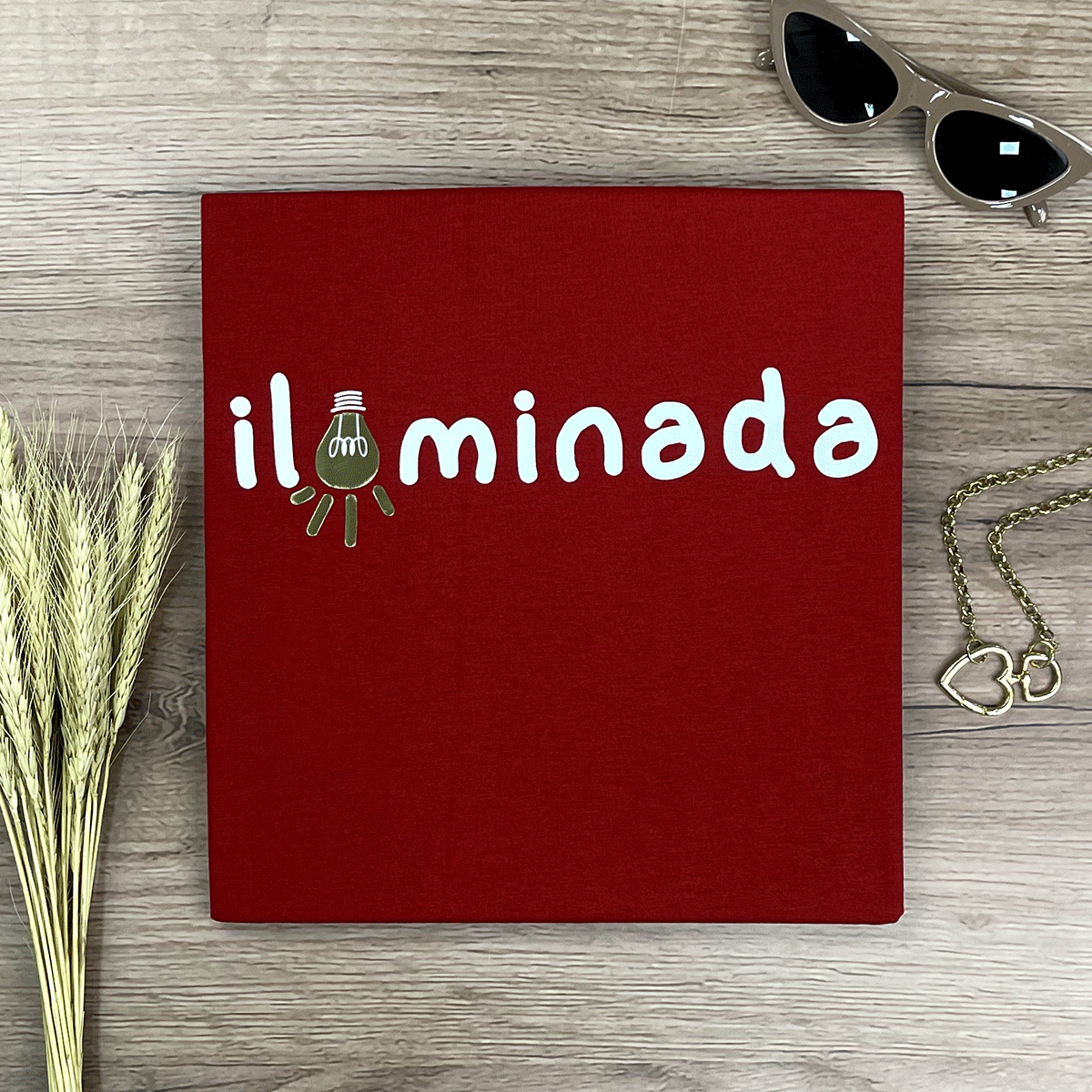 Camiseta Feminina Vermelha Iluminada