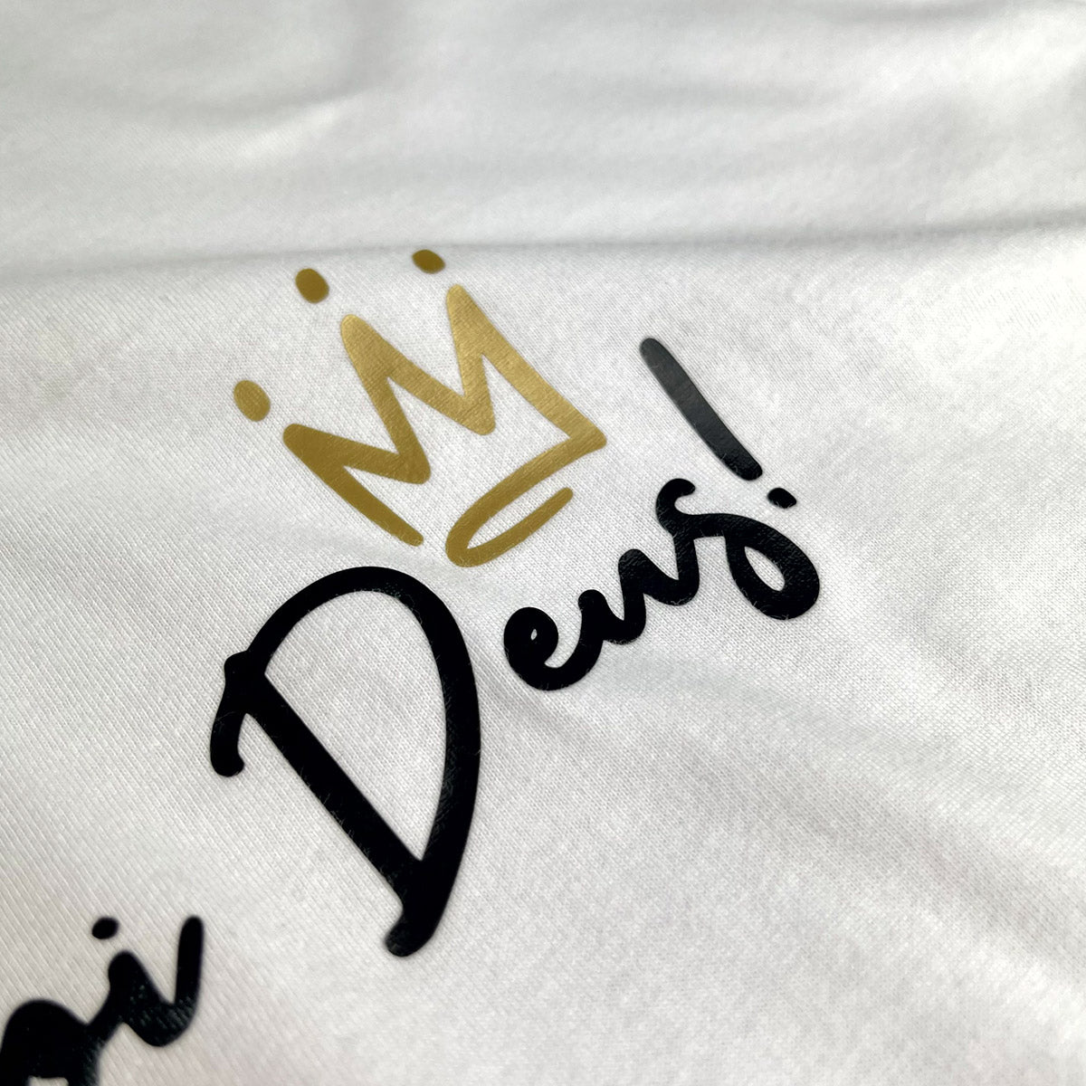 Camiseta Masculina Branca Sempre foi Deus