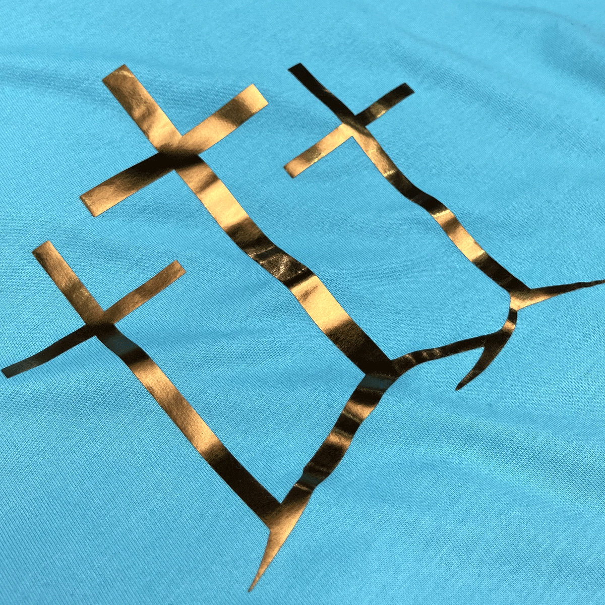 Camiseta Feminina Turquesa Calvário