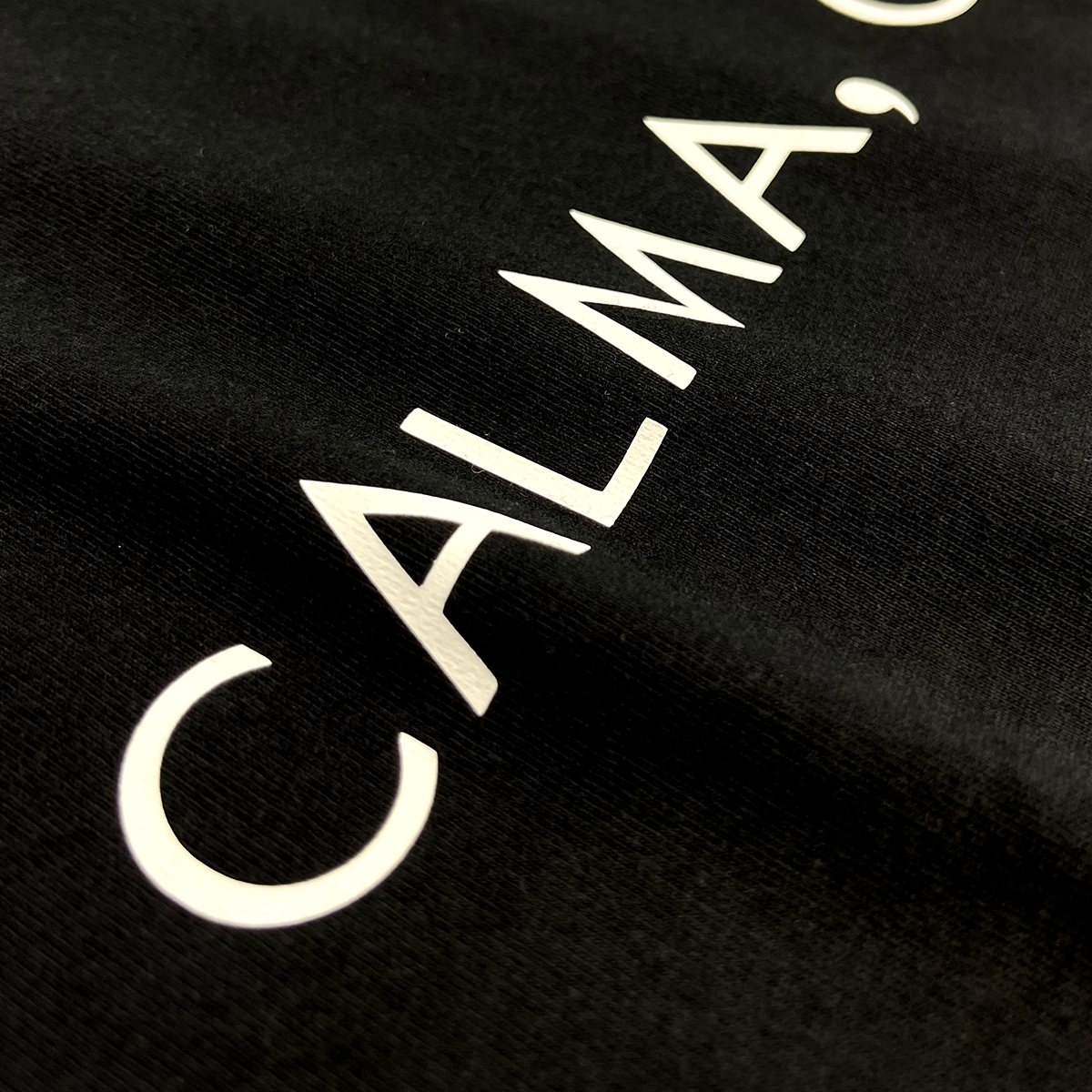 Camiseta Feminina Preta Calma, Confia.