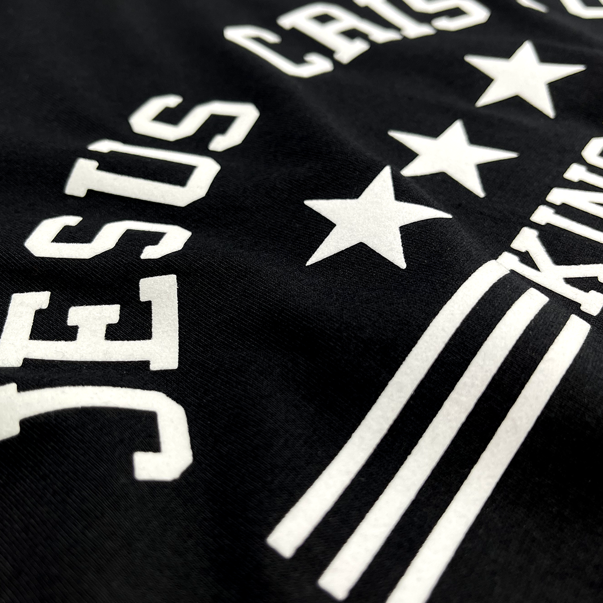 Camiseta Feminina Preta Jesus Cristo king