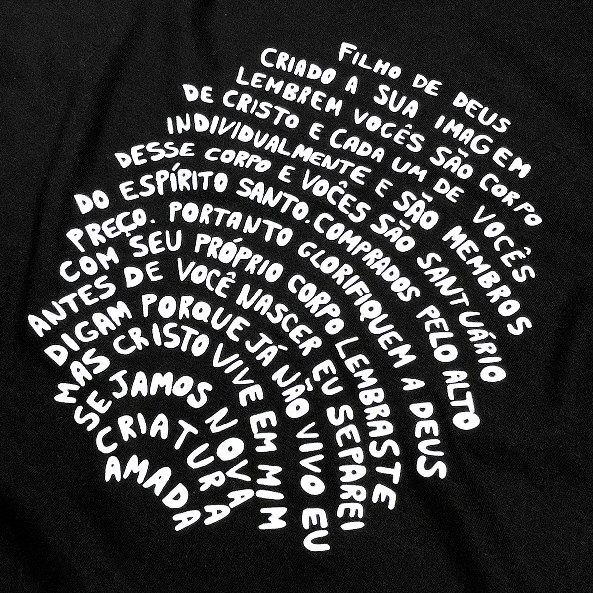 Camiseta Feminina Preta Digital Filho De Deus