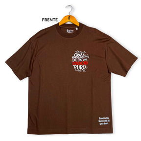 Oversized Marrom Full Cria Em Mim Deus Um Coração Puro