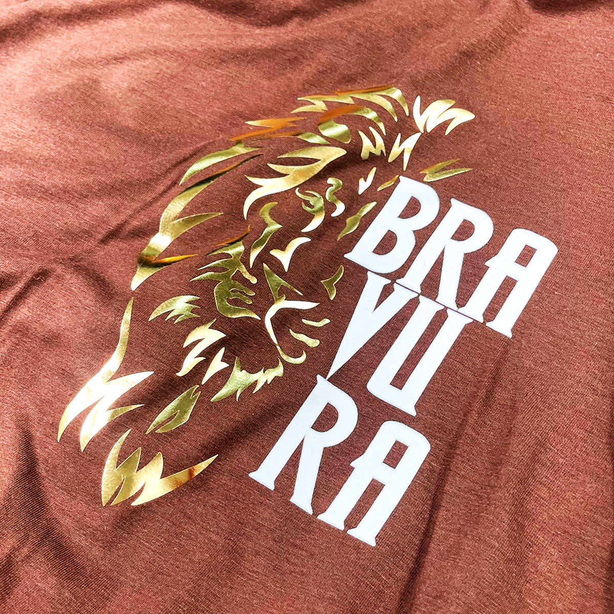 Camiseta Masculina Marrom Bravura