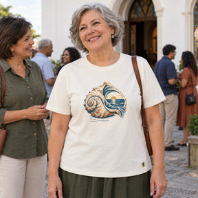 Camiseta Feminina Off White Paz além do entendimento