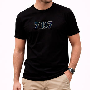 Camiseta Masculina Preta 70x7 Aplique