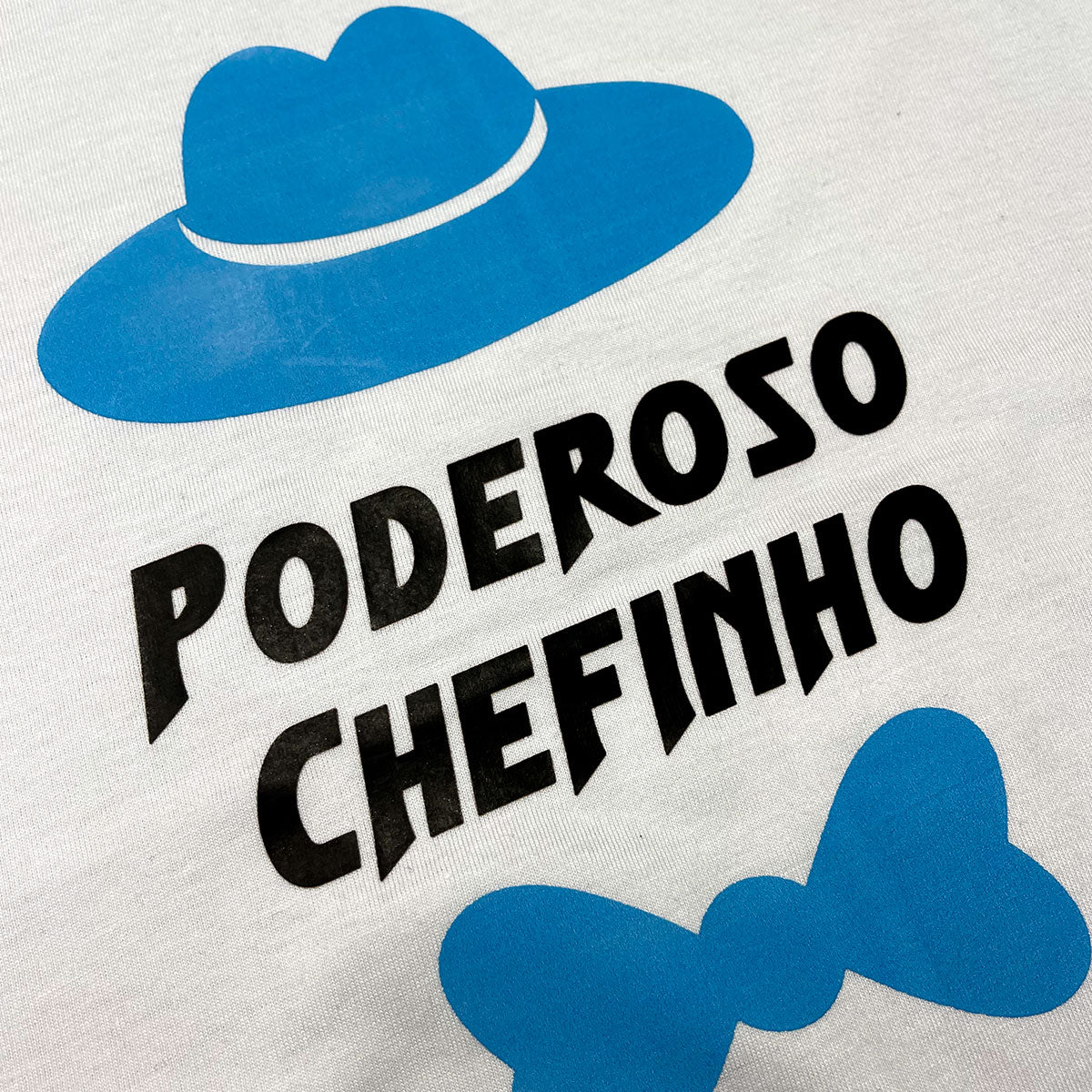 T-Shirt Infantil Branca Poderoso Chefinho