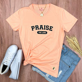 Camiseta Feminina Salmão Praise The Lord