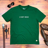 Camiseta Masculina Verde Cont;nue