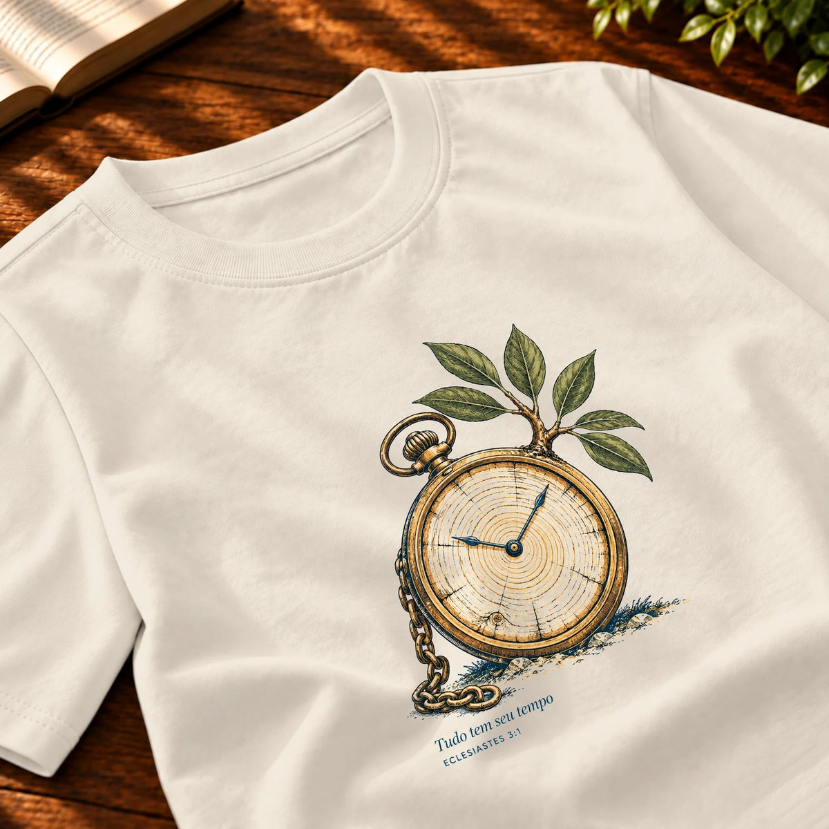 Camiseta Masculina Off White Tudo tem seu tempo