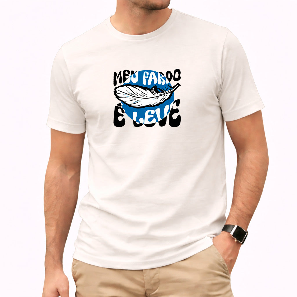 Camiseta Masculina Off White Meu Fardo é Leve