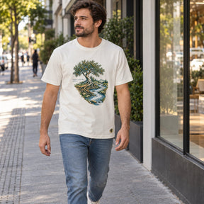 Camiseta Masculina Off White Plantado junto às águas
