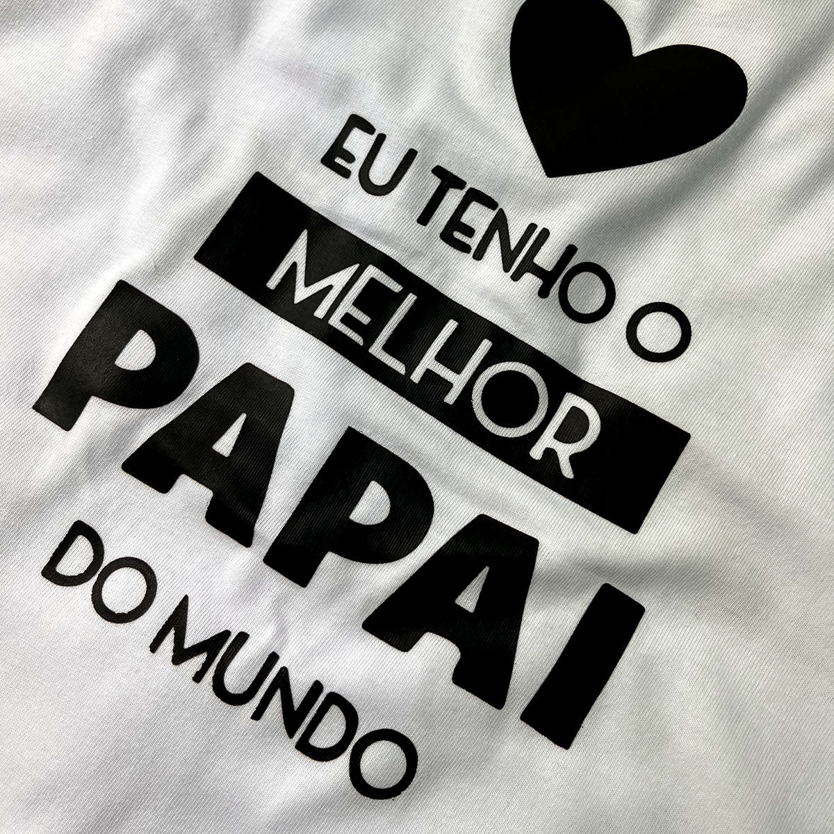 Kit Pai e Filho Branco Melhor Papai do Mundo