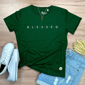 Camiseta Feminina Verde B.L.E.S.S.E.D