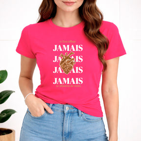 Camiseta Feminina Pink O Teu Olhar Jamais Se Afastou de mim