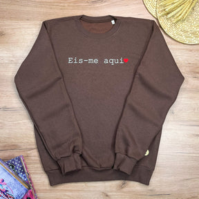Moletom Marrom Eis-me aqui