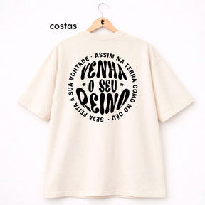 Oversized Off White Venha o Seu Reino