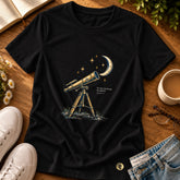 Camiseta Feminina Preta Os céus declaram Sua glória