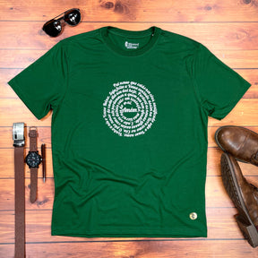 Camiseta Masculina Verde Oração Pai Nosso
