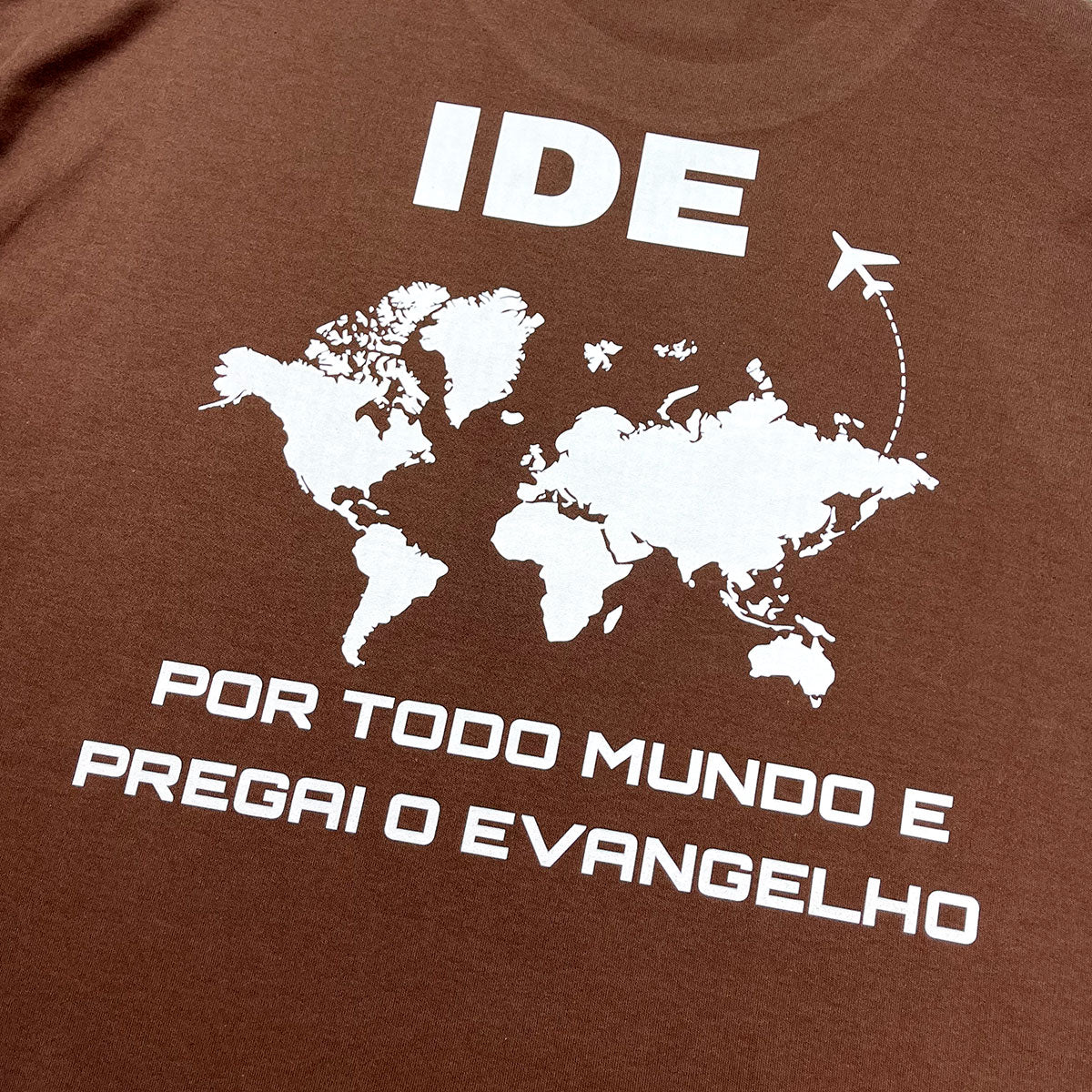Oversized Marrom Full IDE Por Todo Mundo E Pregai O Evangelho