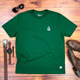 Camiseta Masculina Verde Cordeiro e Leão Holográfico