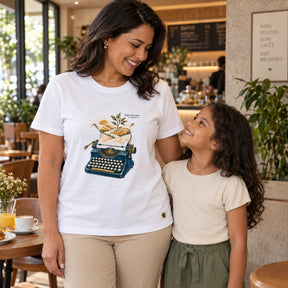 Camiseta Feminina Branca Tudo se fez novo