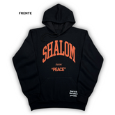 Moletom Canguru Com Capuz Preto Shalom