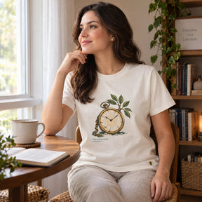 Camiseta Feminina Off White Tudo tem seu tempo
