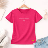 Camiseta Feminina  Pink  Tua Graça Me Basta