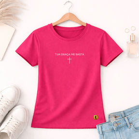 Camiseta Feminina  Pink  Tua Graça Me Basta