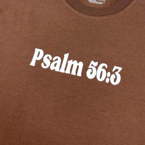 Oversized Marrom Full Faith Over Fear Psalm 56:3